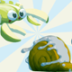 A Green Crapple and a Cinnasnail.
